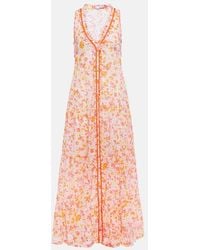 Poupette - Nana Floral Cotton Maxi Dress - Lyst