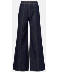 Ulla Johnson - Bianca High-Rise Wide-Leg Jeans - Lyst