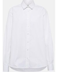 TOTEME - Cotton Poplin Shirt - Lyst