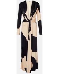 Johanna Ortiz - Vestido Largo Anudado Estampado - Lyst