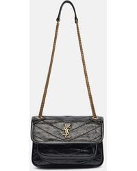 Saint Laurent - Niki Mini Leather Crossbody Bag - Lyst