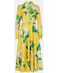 LEO LIN - Zara Floral Cotton Shirt Dress - Lyst