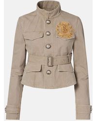 Burberry - B Crest Cotton Canvas Jacket - Lyst