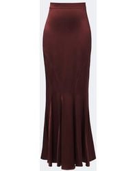 Max Mara - Silk Satin Maxi Skirt - Lyst