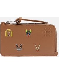 Loewe - X Louis Wain Cats Leather Card Holder - Lyst