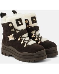 Bogner - Arosa Shearling-Trimmed Suede Ankle Boots - Lyst