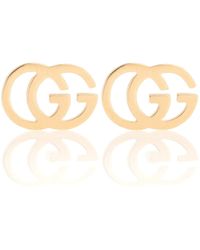 Gucci Ohrstecker mit GG-Logo - Mettallic