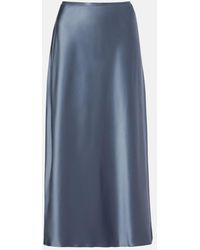 Max Mara - Midirock Carnet Aus Seidensatin - Lyst