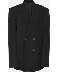 Balenciaga - Deconstructed Wool-blend Jacket - Lyst