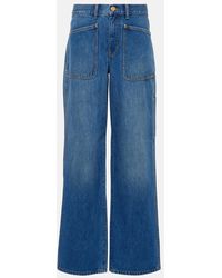 Tory Burch - High-Rise Cargo-Jeans - Lyst