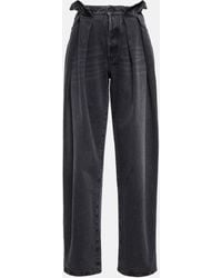 Off-White c/o Virgil Abloh - Pleated High-rise Jeans - Lyst