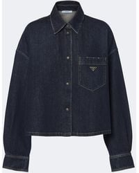 Prada - Camicia Di Jeans - Lyst