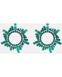 AMINA MUADDI - Begum Crystal-Embellished Earrings - Lyst