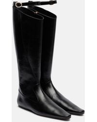 Tory Burch - Bottes Twisted En Cuir - Lyst