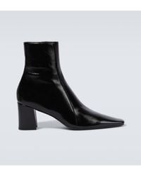 Saint Laurent - Rainer Leather Ankle Boots - Lyst