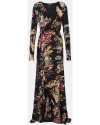 Etro - Printed Jersey Maxi Dress - Lyst