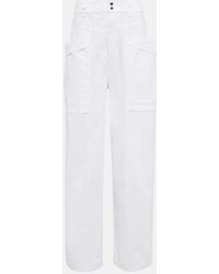 Isabel Marant - High-Rise-Hose Ruby aus Baumwolle - Lyst