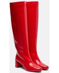Christian Louboutin - Janitta Leather Knee-High Boots 55 - Lyst
