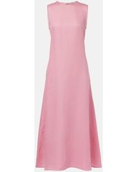 Asceno - Tallin Linen Midi Dress - Lyst