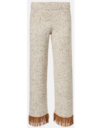 Alanui - Dreamscape Fringed Wool-Blend Pants - Lyst