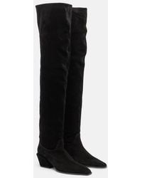 Paris Texas - Bettina Over-The-Knee Suede Boots - Lyst