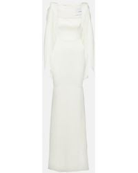 Alex Perry - Bridal Robe Portrait Aus Satin - Lyst
