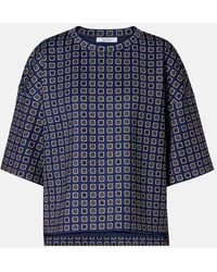 Max Mara - Top Notizia De Jersey Estampado - Lyst