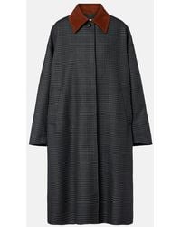 Rohe - Prince Of Wales Check Virgin Wool Coat - Lyst