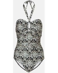 Zimmermann - Bedruckter Badeanzug Wylie Wide Link - Lyst