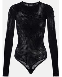 Wardrobe NYC - Open-Knit Wool-Blend Bodysuit - Lyst