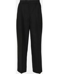 Totême - High-rise Cropped Straight Pants - Lyst