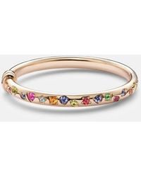Pomellato - Iconica 18Kt Rose Bangle With Gemstones - Lyst