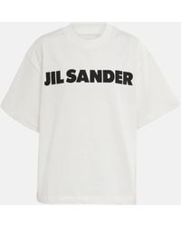 Jil Sander - T-shirt en coton a logo - Lyst