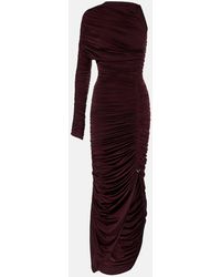 Mugler - One-Shoulder-Midikleid - Lyst