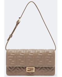 Fendi - Tube Ff Leather Wallet On Chain - Lyst