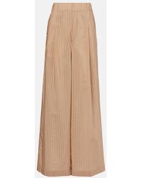 Dries Van Noten - Striped Cotton-Blend Palazzo Pants - Lyst