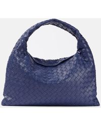 Bottega Veneta - Hop Medium Intrecciato Leather Tote Bag - Lyst