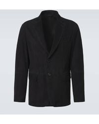 Brioni - Blazer Monti Aus Veloursleder - Lyst