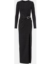 Roland Mouret - Embellished Gathered Jersey Gown - Lyst