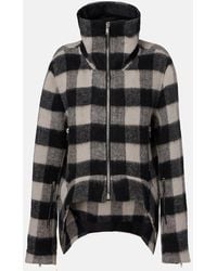 Rick Owens - Chaqueta Exploder De Lana Virgen A Cuadros - Lyst