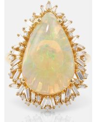 Suzanne Kalan - Anello One of a Kind in oro 18kt con opale e diamanti - Lyst