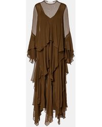 Zimmermann - Draped Silk Organza Gown - Lyst