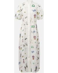 ALÉMAIS - Play Embroidered Shirt Dress - Lyst