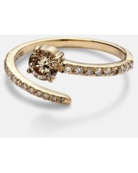 Ileana Makri - Grass Seed 18Kt Ring With Diamonds - Lyst