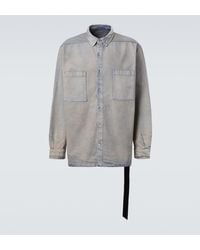 Rick Owens - Faded Denim Shirt - Lyst