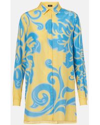 Etro - Chemise En Coton Et Soie A Imprime - Lyst