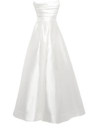 Alex Perry Bridal Isobel Crêpe Gown - White