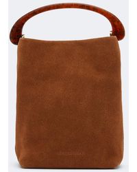 Dries Van Noten - Crisp Mini Suede Top-Handle Bag - Lyst