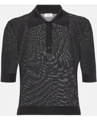 Saint Laurent - Polo De Cachemir, Lana Y Seda - Lyst
