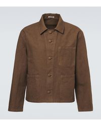 AURALEE - Jacke Aus Baumwoll-Twill - Lyst